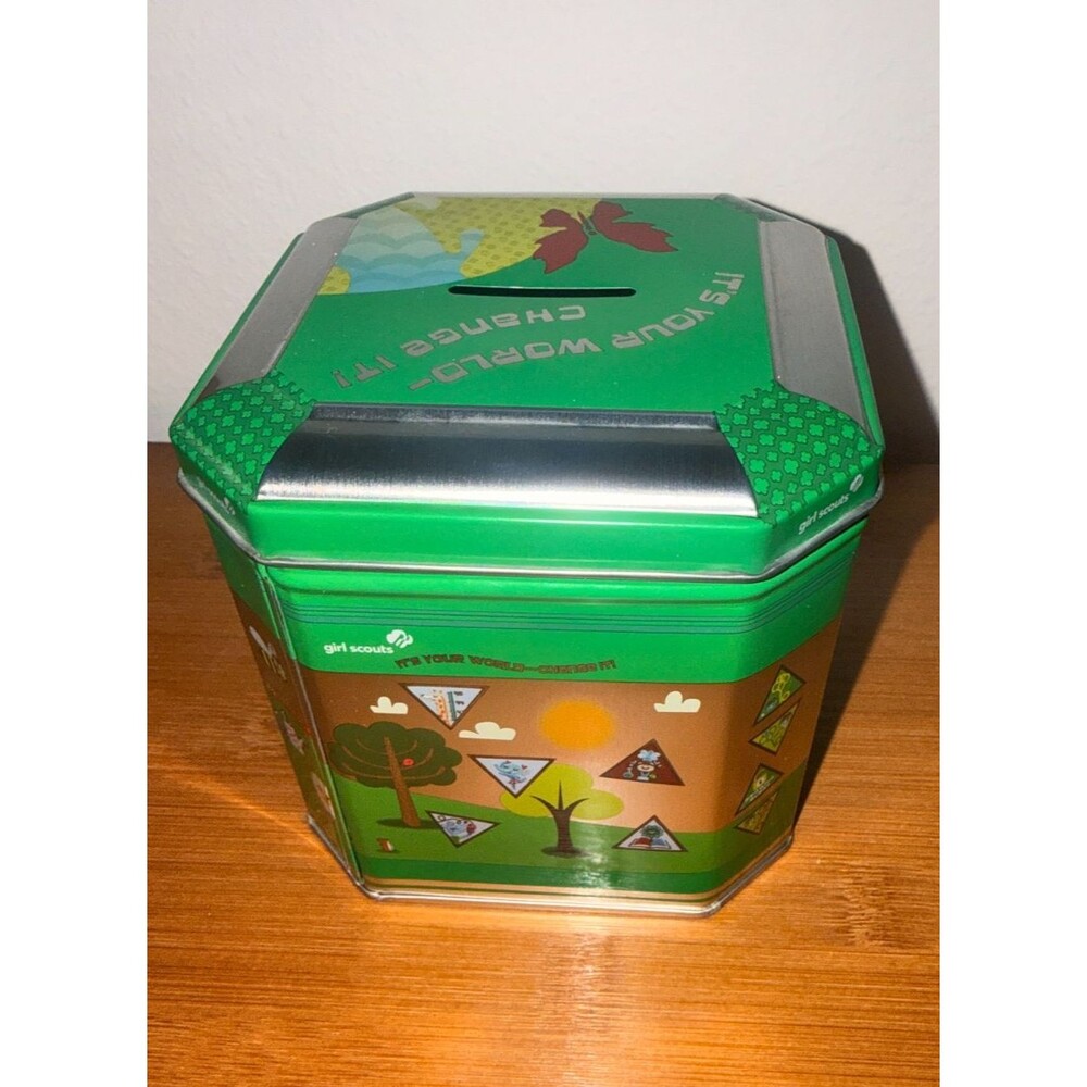 Girl Scouts Tin Bank Brownie Try-It